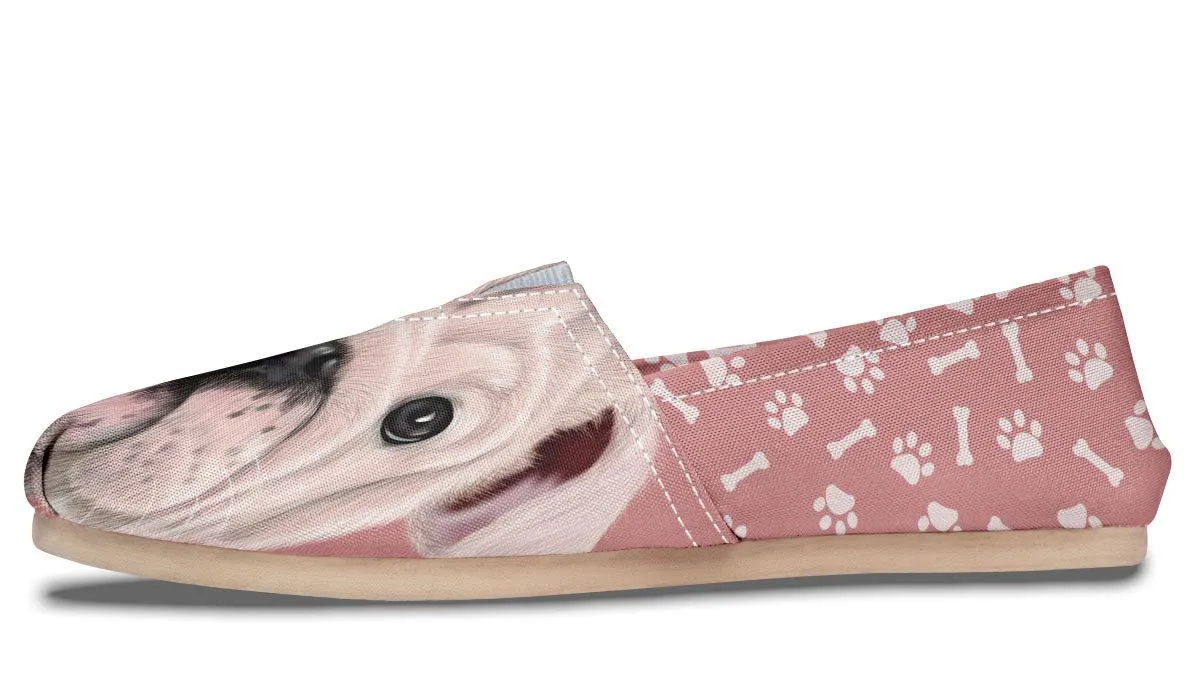 English Bulldog Puppy Casual Shoes