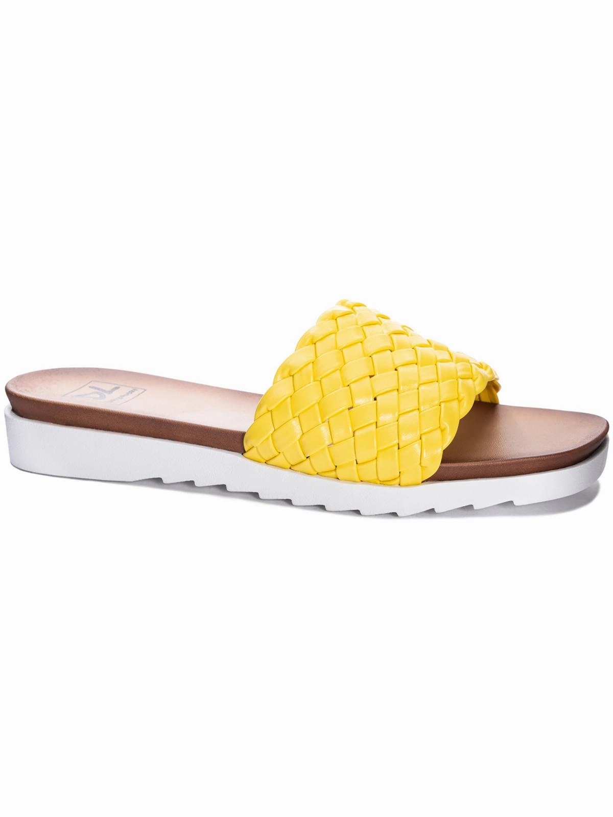 Enjoy It Womens Faux Leather Slip On Slide Sandals