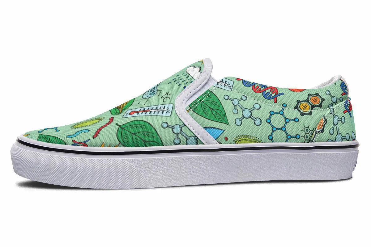 Environmental Green Slip-On Shoes