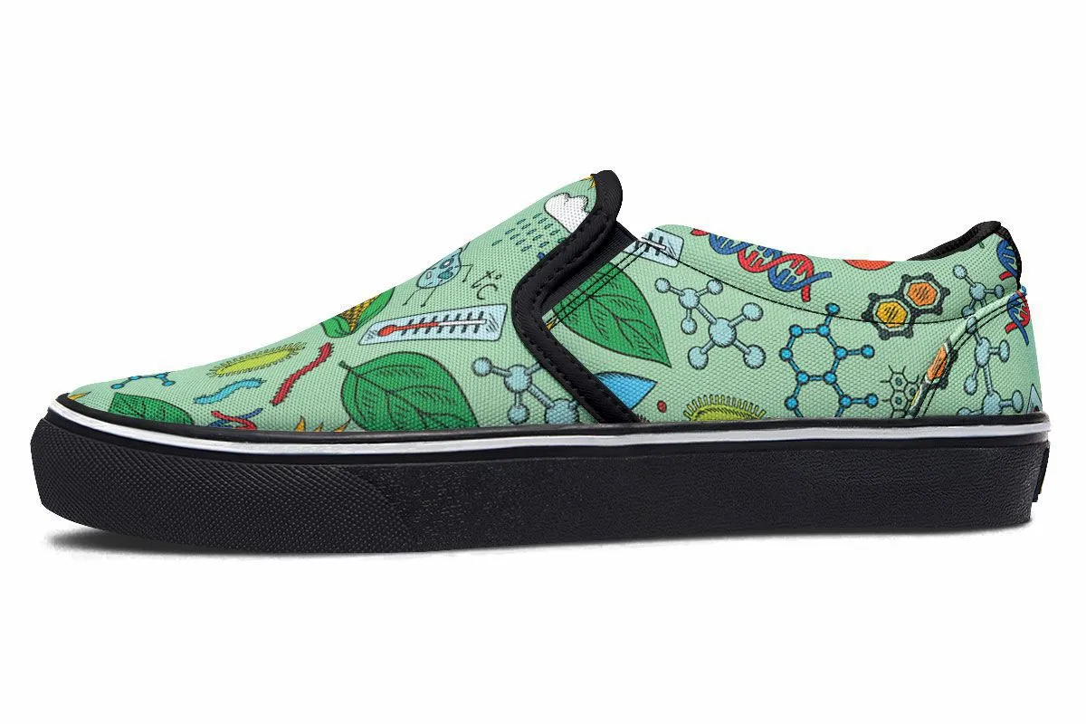 Environmental Green Slip-On Shoes