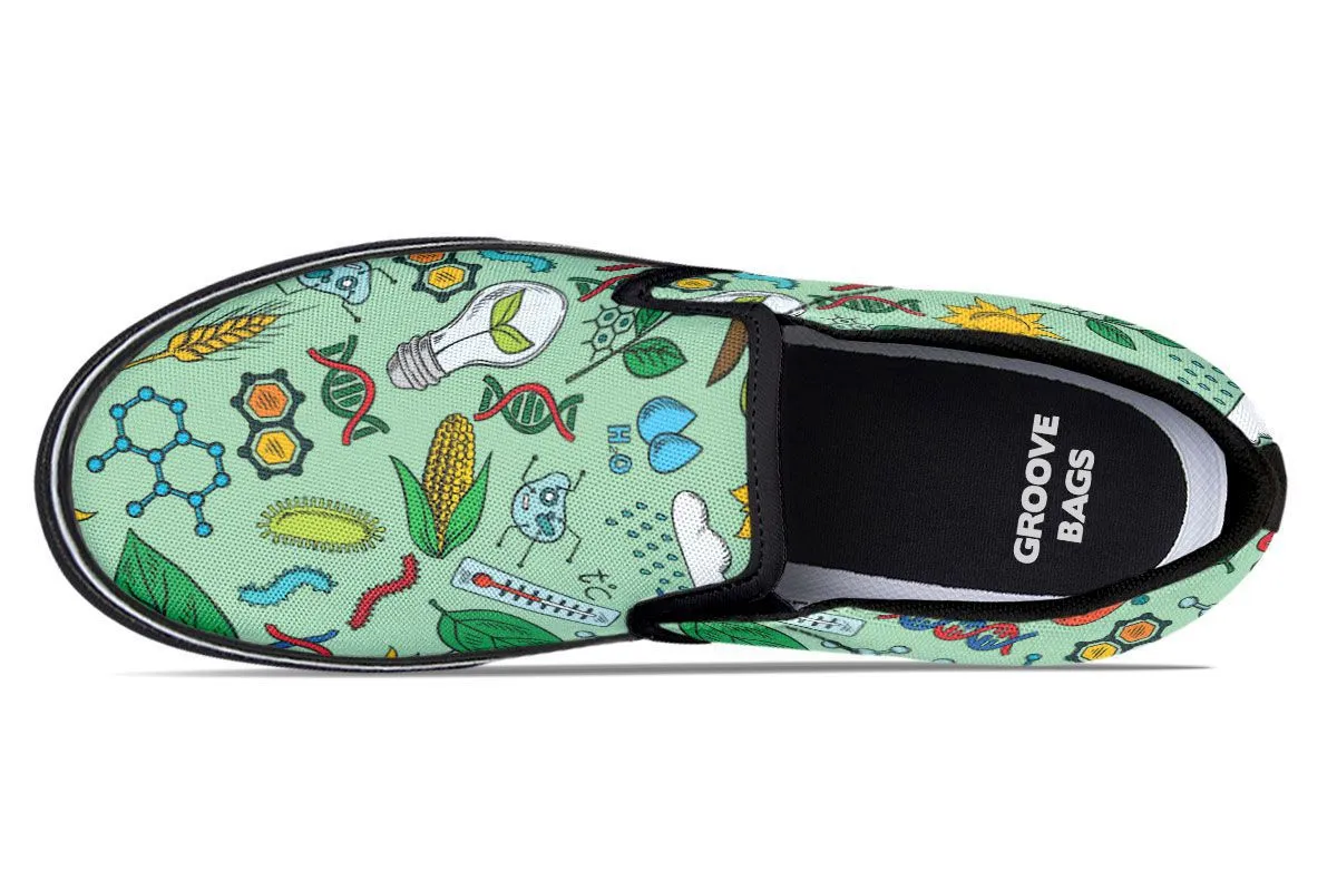 Environmental Green Slip-On Shoes