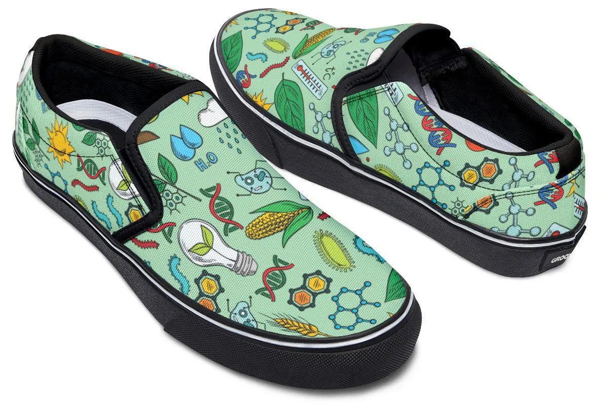 Environmental Green Slip-On Shoes