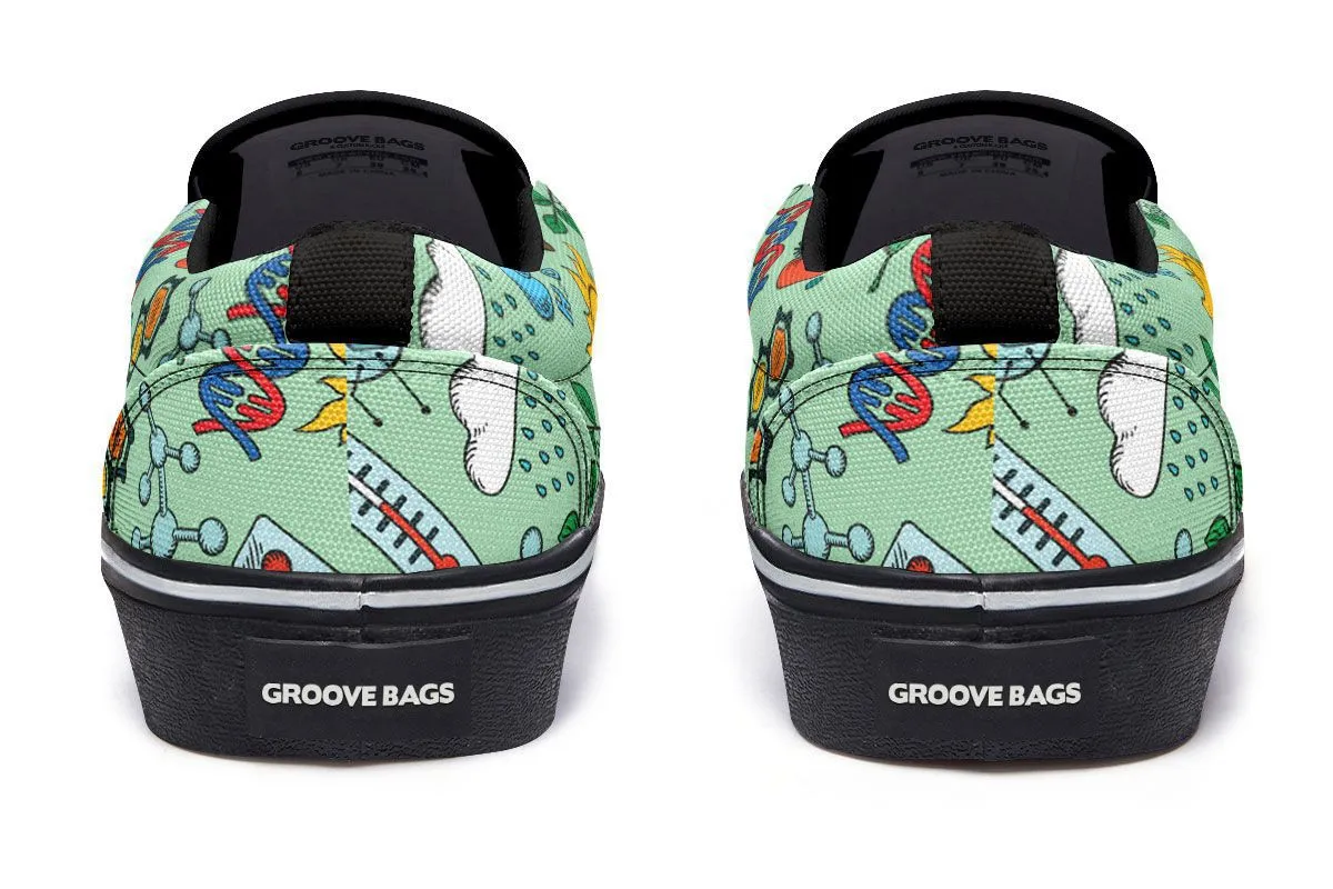 Environmental Green Slip-On Shoes