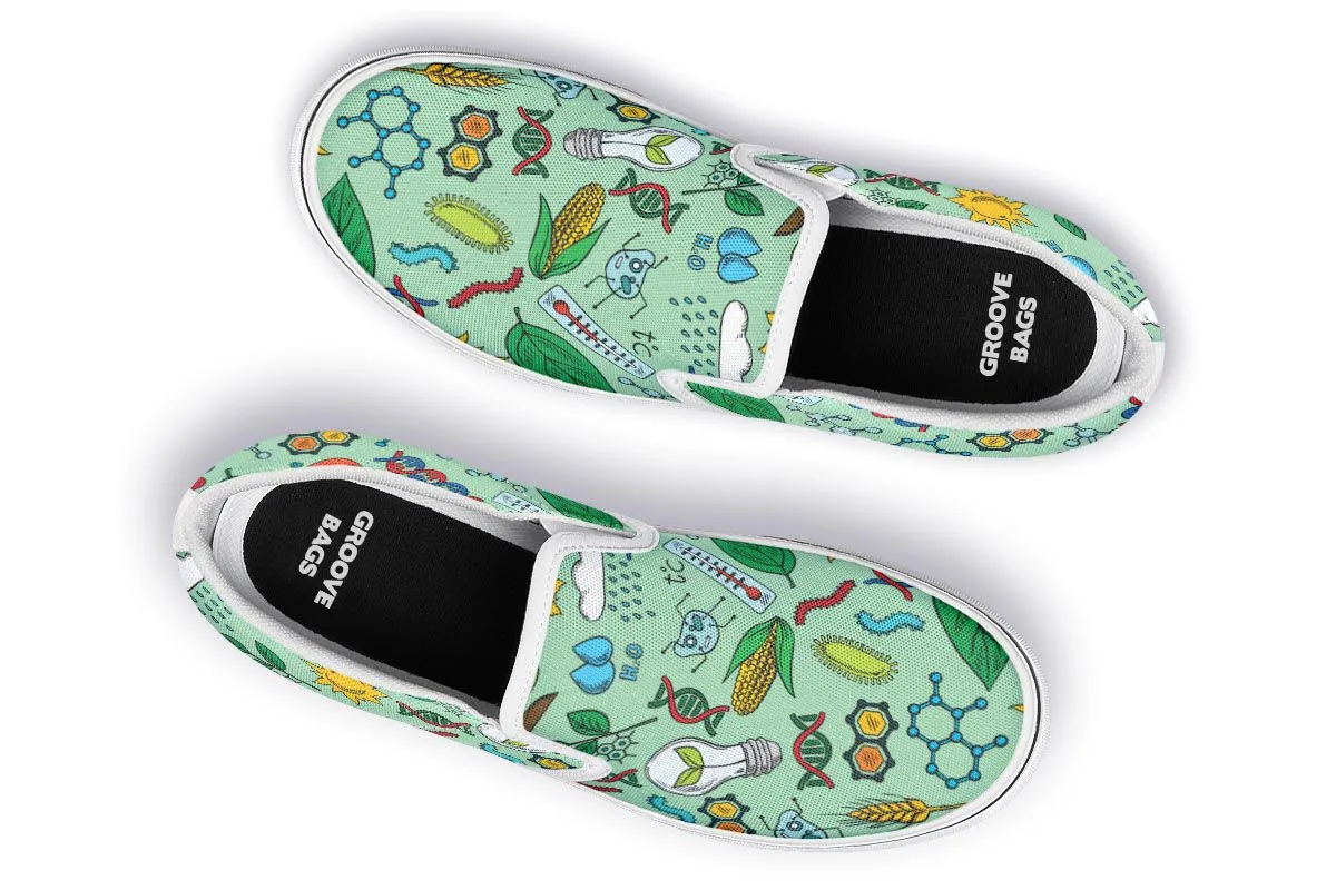 Environmental Green Slip-On Shoes