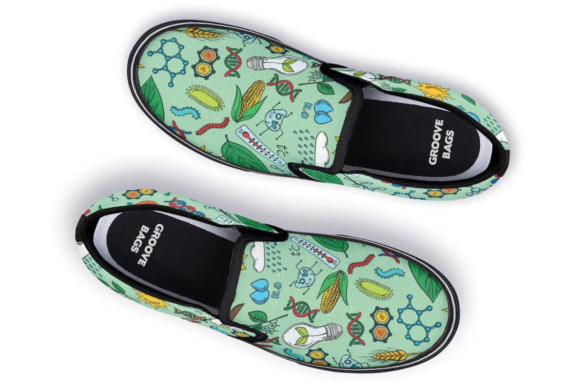 Environmental Green Slip-On Shoes