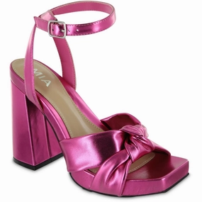 Esma Womens Faux Leather Heels