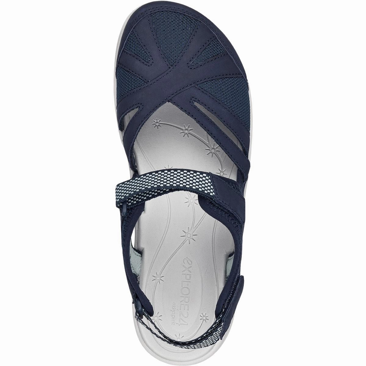 Esplash Womens Leather Casual Strap Sandals