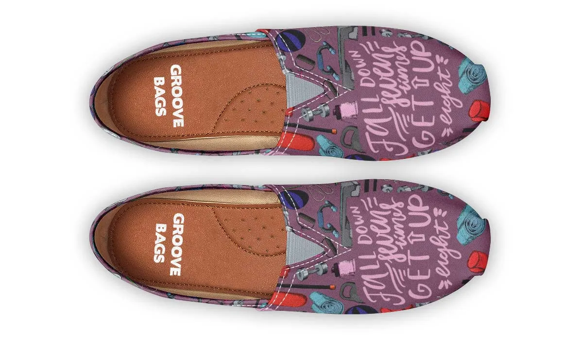 Exercise Quote Casual Shoes