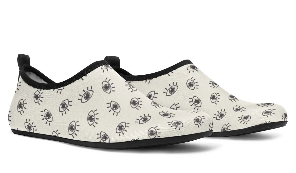Eye Pattern Aqua Barefoot Shoes
