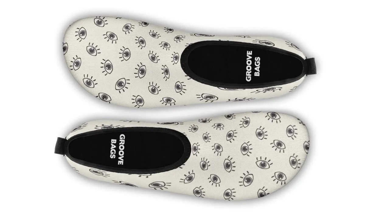 Eye Pattern Aqua Barefoot Shoes