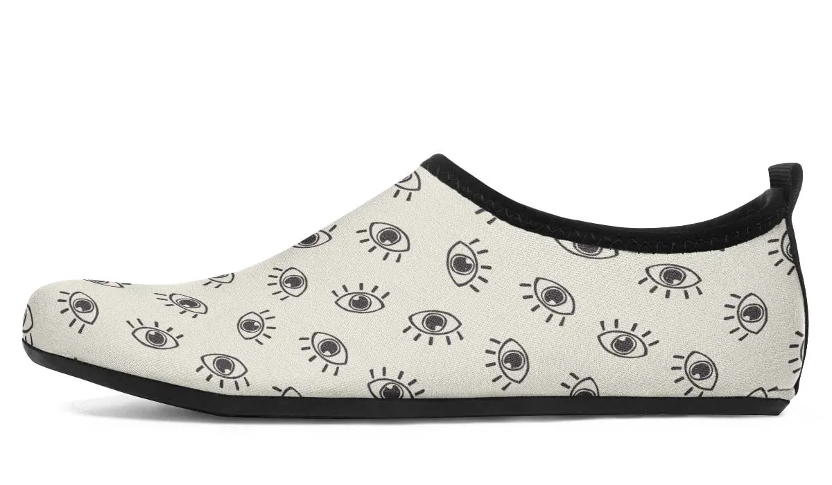Eye Pattern Aqua Barefoot Shoes
