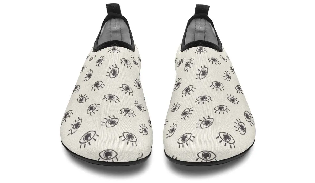 Eye Pattern Aqua Barefoot Shoes