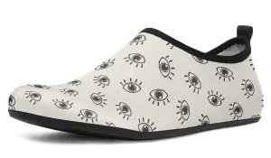 Eye Pattern Aqua Barefoot Shoes
