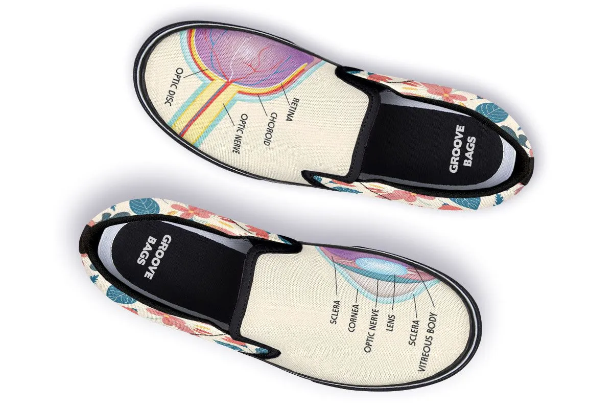 Eye Structure Slip-On Shoes