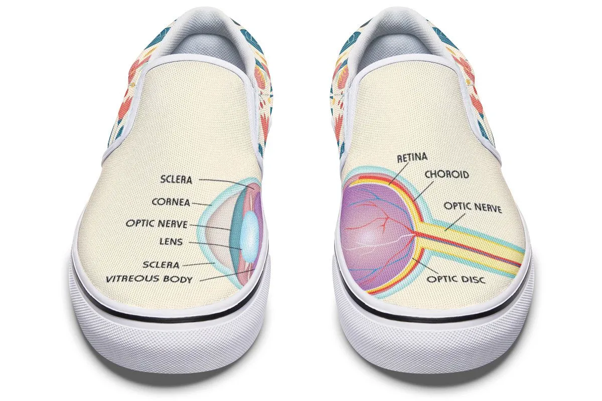 Eye Structure Slip-On Shoes