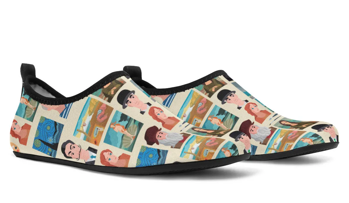 Famous Painters Aqua Barefoot Shoes