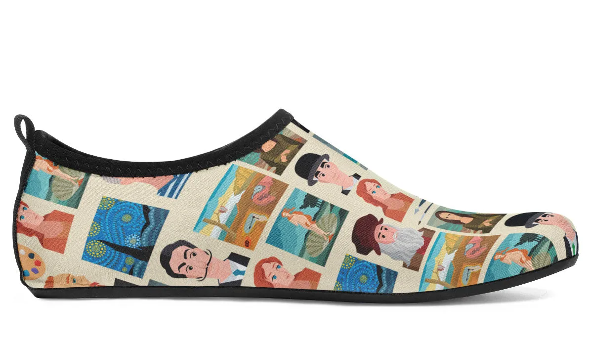 Famous Painters Aqua Barefoot Shoes