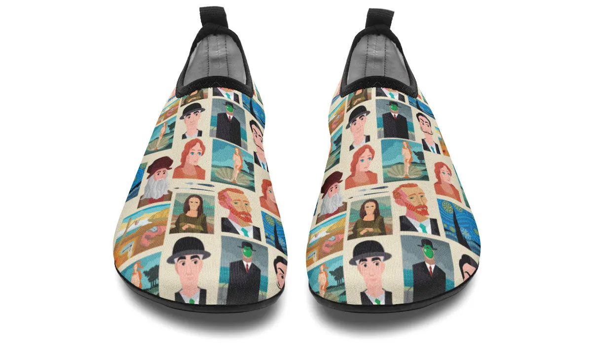 Famous Painters Aqua Barefoot Shoes