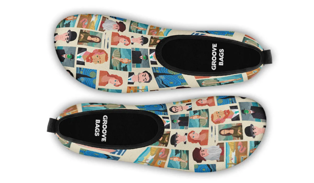 Famous Painters Aqua Barefoot Shoes