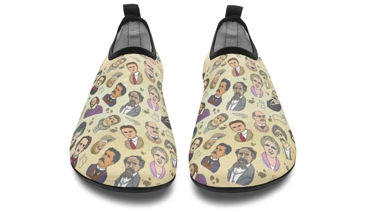 Famous Writers Aqua Barefoot Shoes