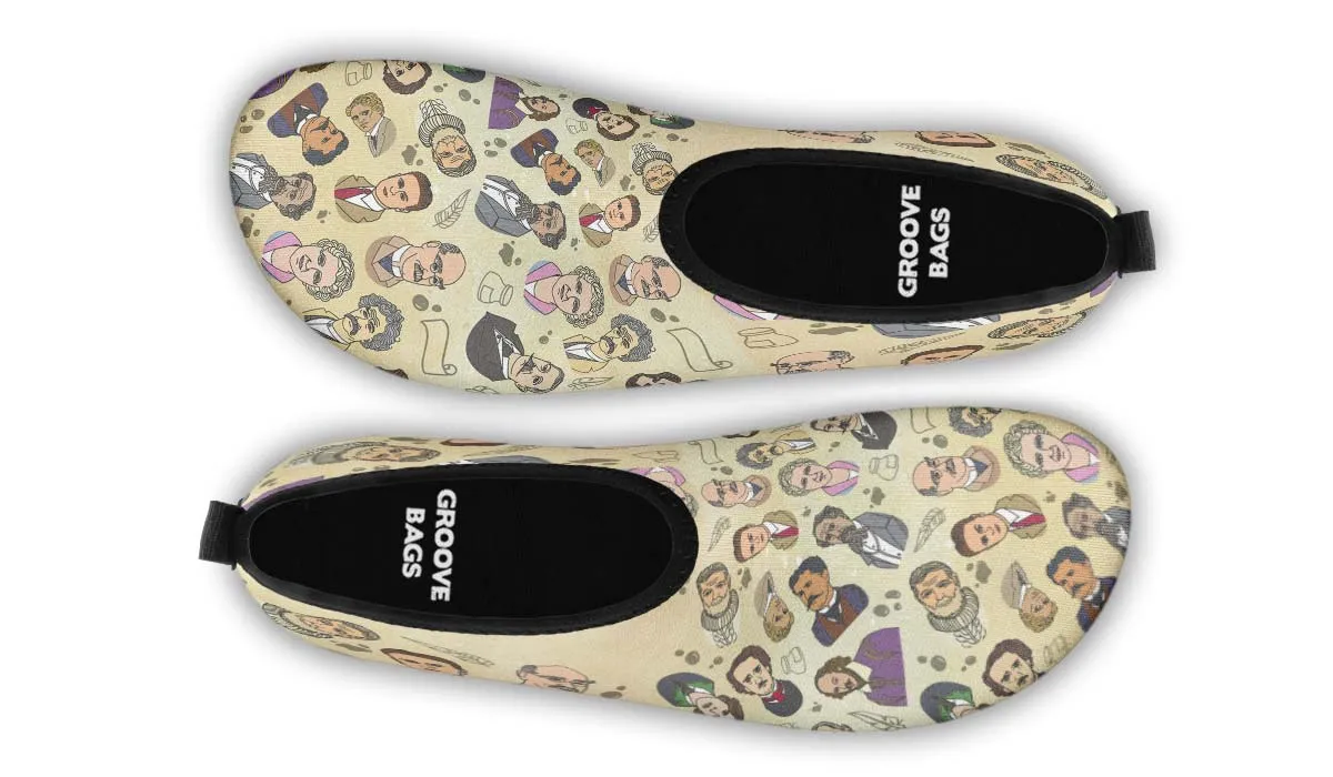 Famous Writers Aqua Barefoot Shoes