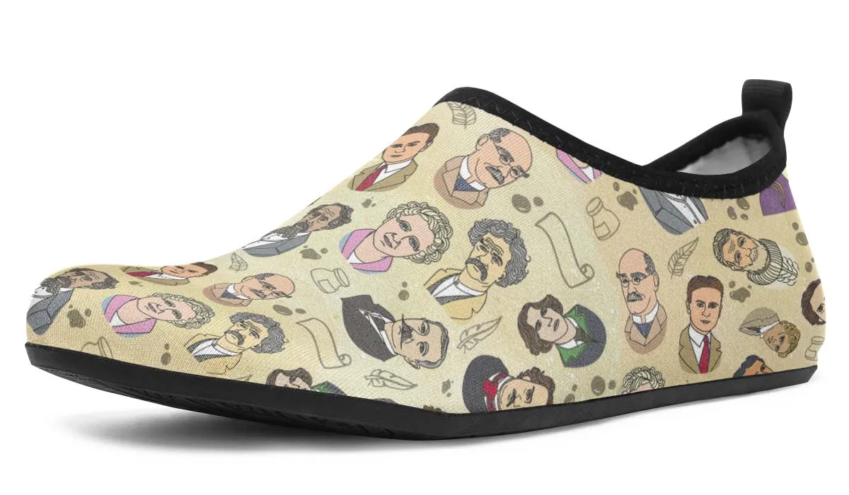 Famous Writers Aqua Barefoot Shoes