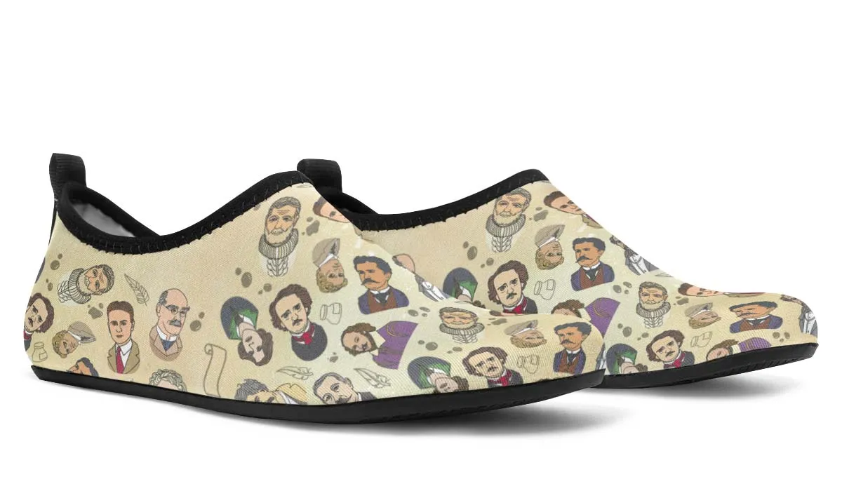 Famous Writers Aqua Barefoot Shoes