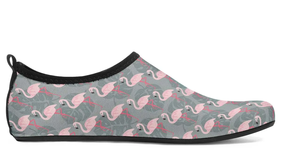 Fancy Flamingos Aqua Barefoot Shoes