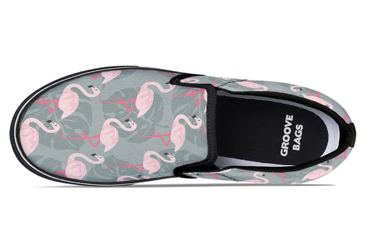 Fancy Flamingos Slip-On Shoes