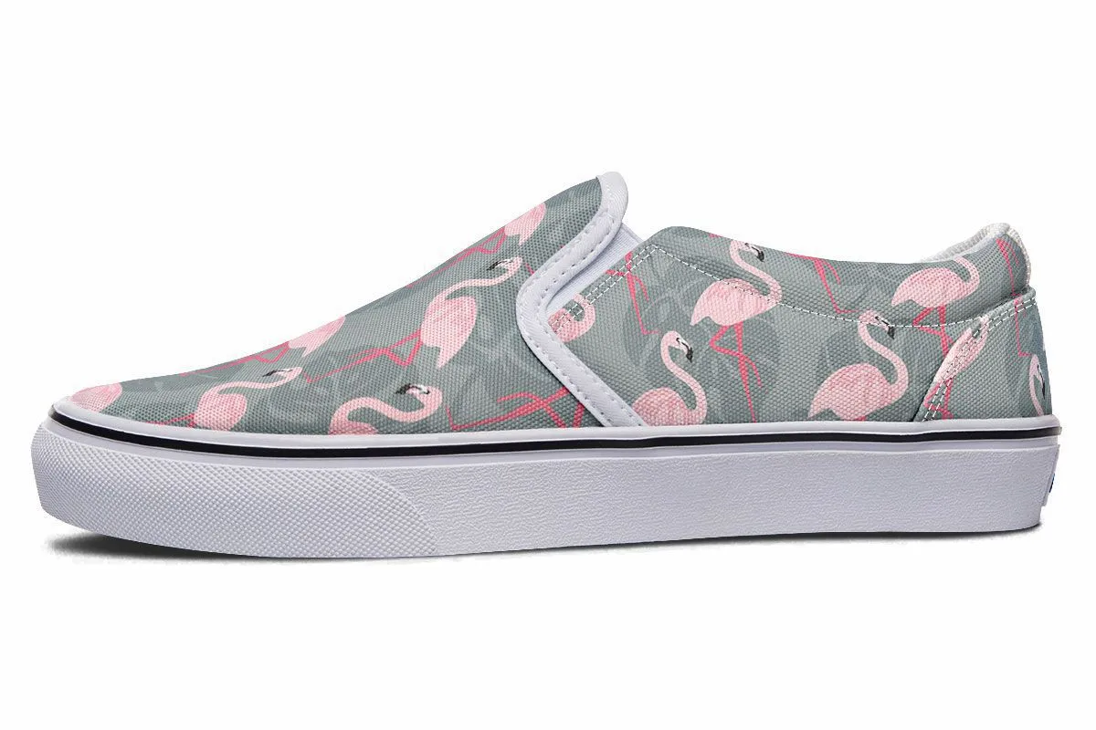 Fancy Flamingos Slip-On Shoes
