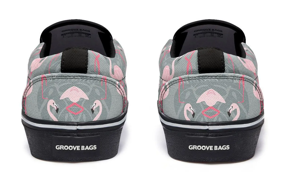Fancy Flamingos Slip-On Shoes