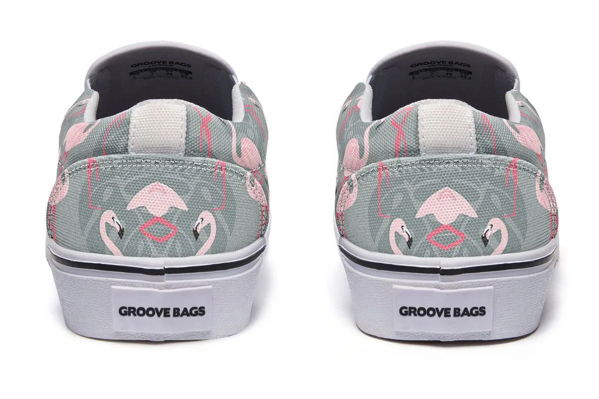 Fancy Flamingos Slip-On Shoes