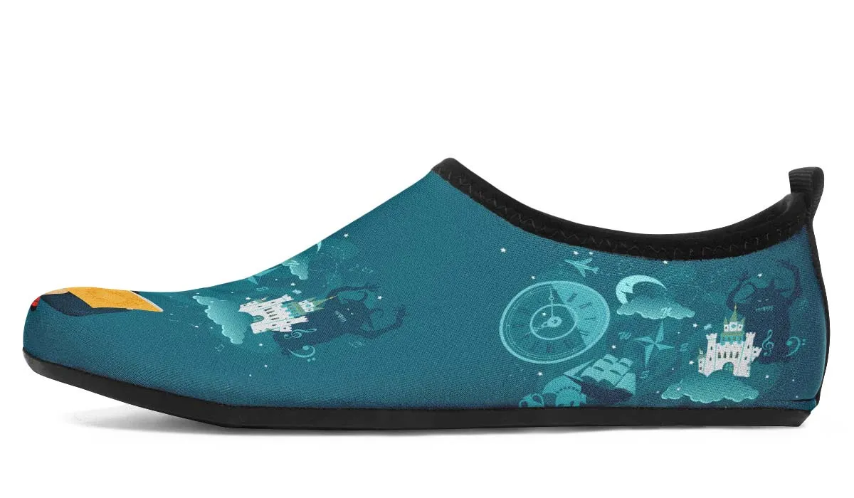 Fantasy Reading Aqua Barefoot Shoes
