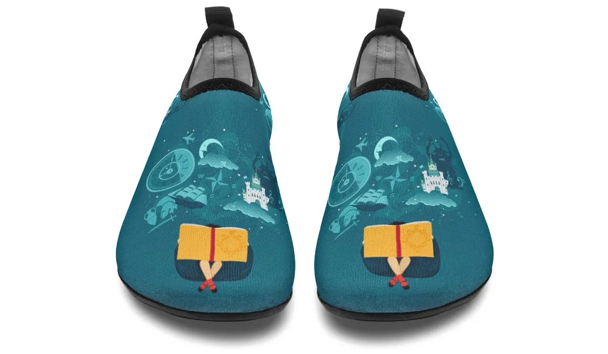 Fantasy Reading Aqua Barefoot Shoes