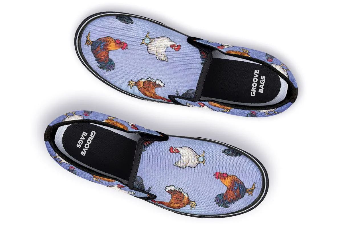 Farm Chicken Slip-On Shoes