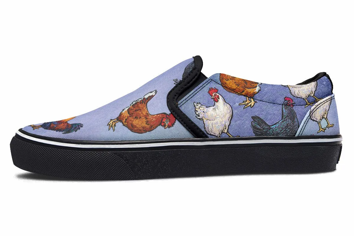 Farm Chicken Slip-On Shoes