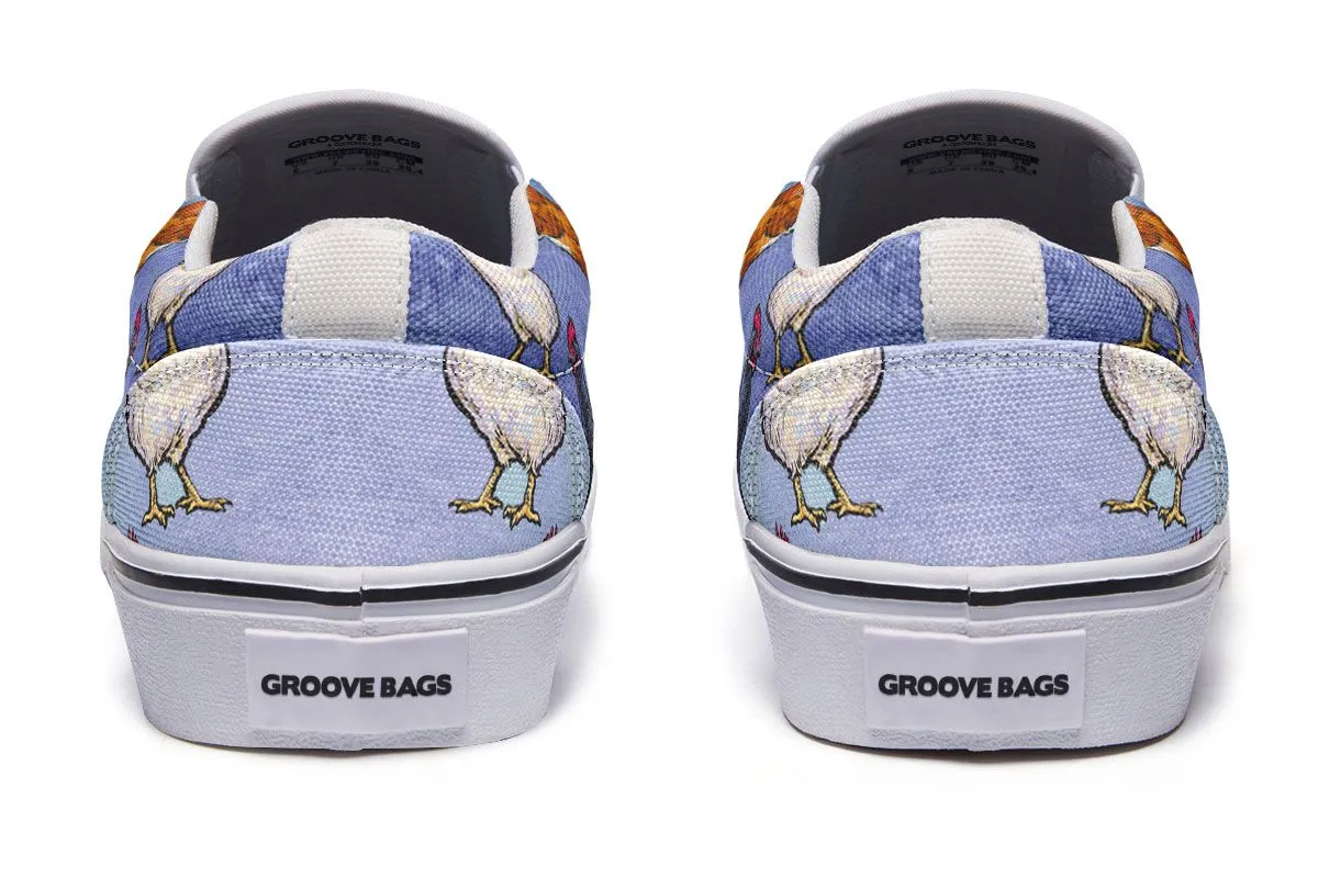 Farm Chicken Slip-On Shoes