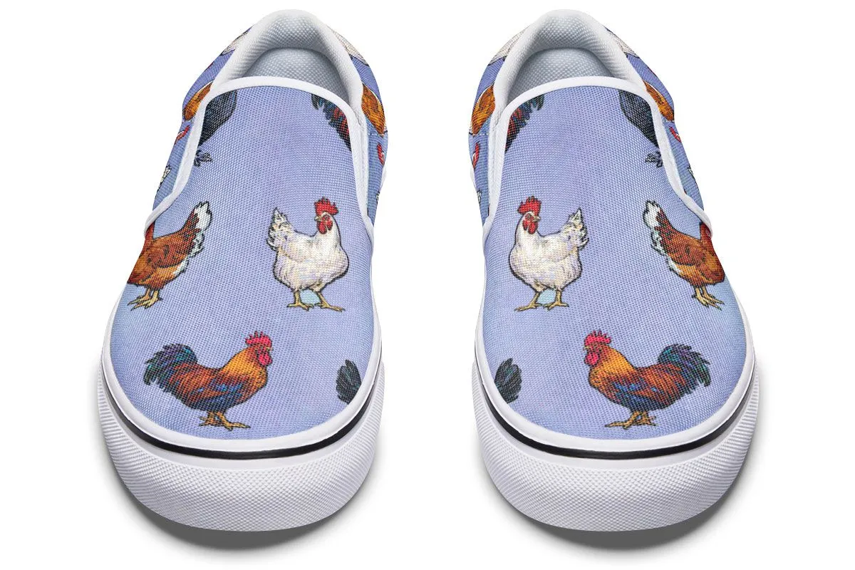 Farm Chicken Slip-On Shoes