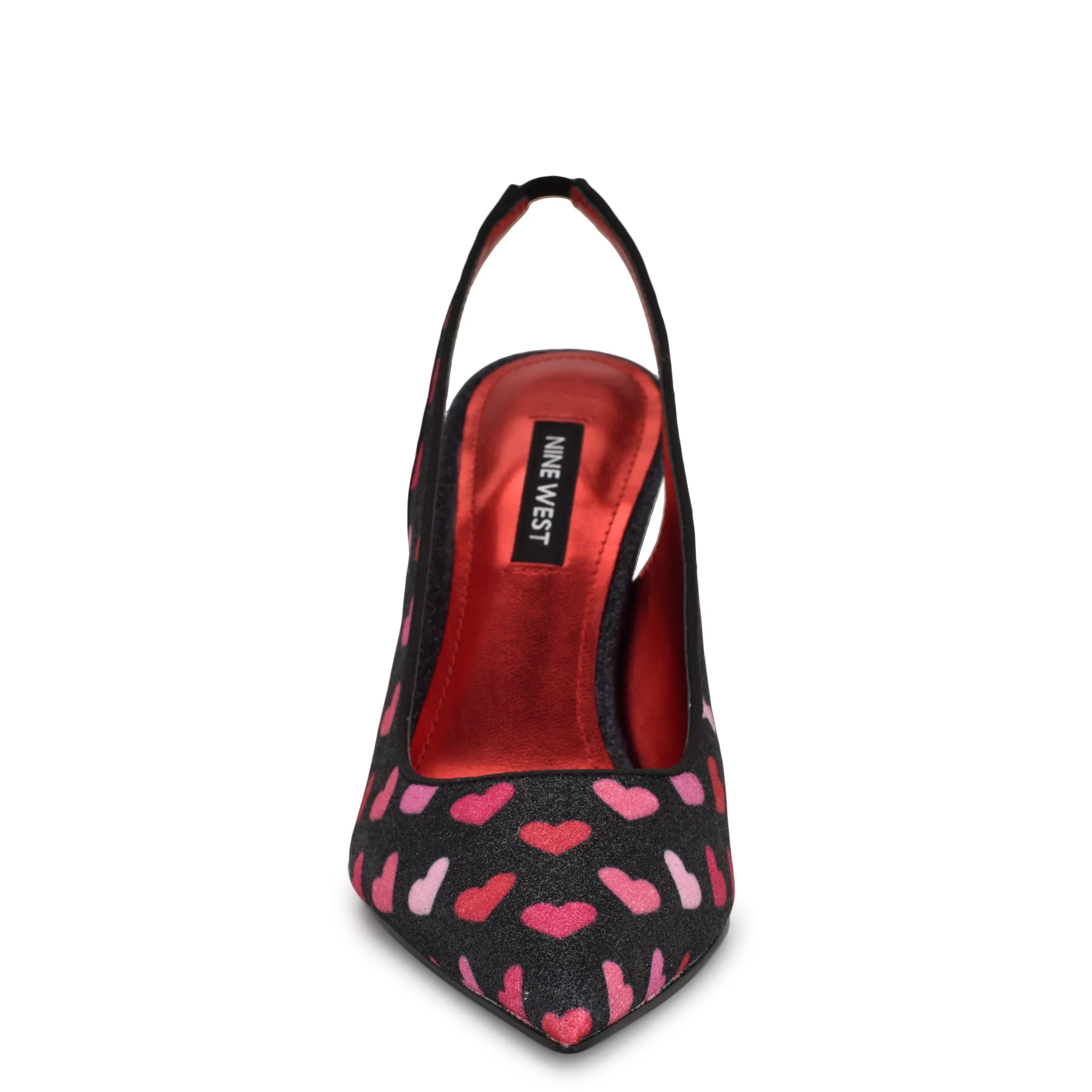 Feather Pointy Toe Slingback Pumps