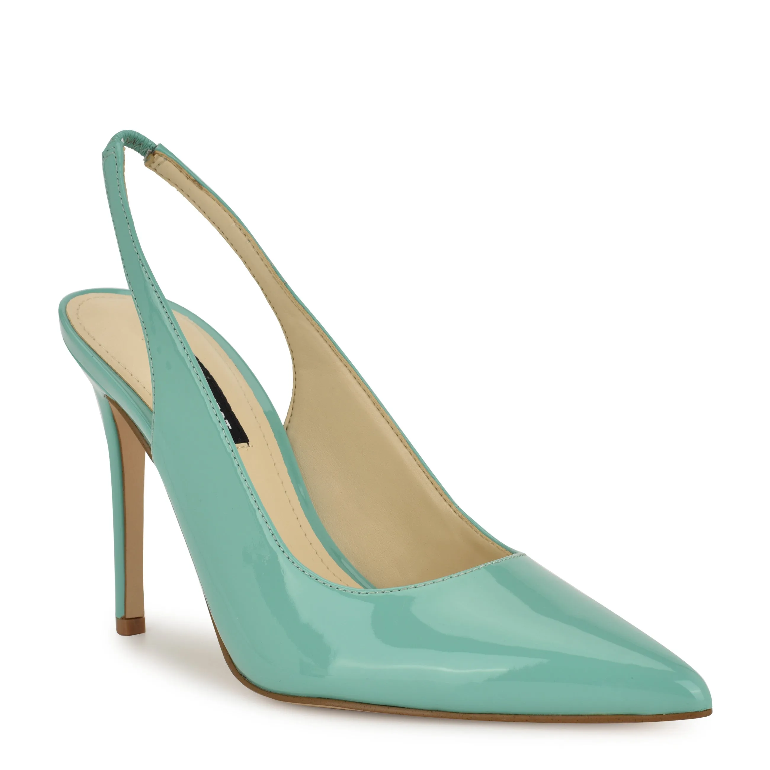 Feather Pointy Toe Slingback Pumps