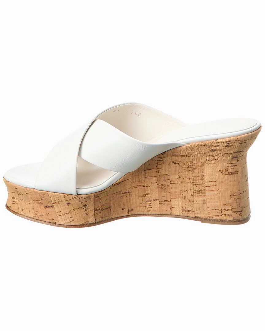 Ferragamo Leather Wedge Sandal