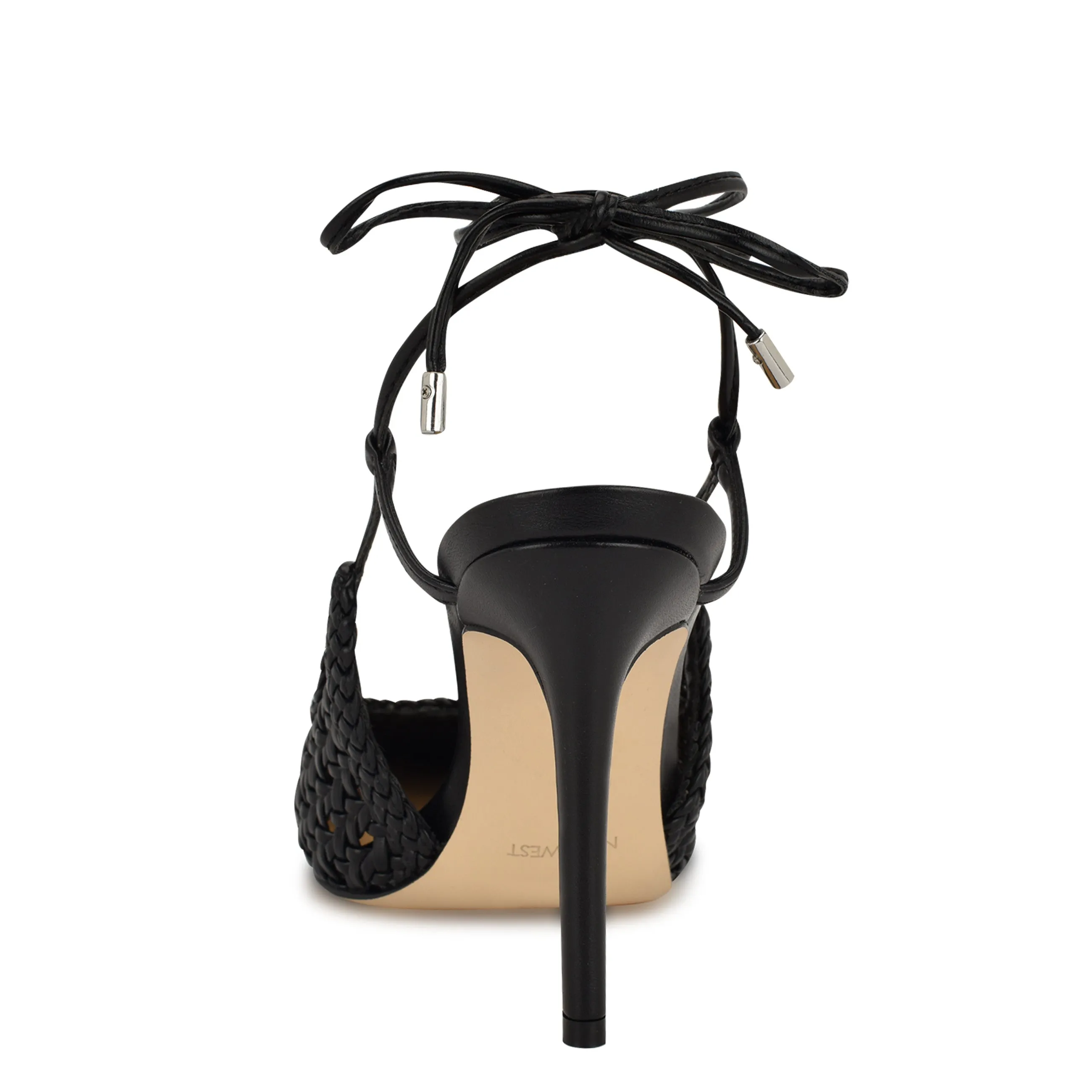 Fessla Woven Ankle Wrap Pumps