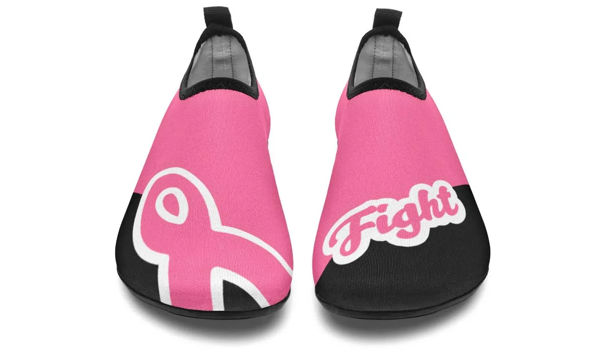Fight Breast Cancer Aqua Barefoot Shoes