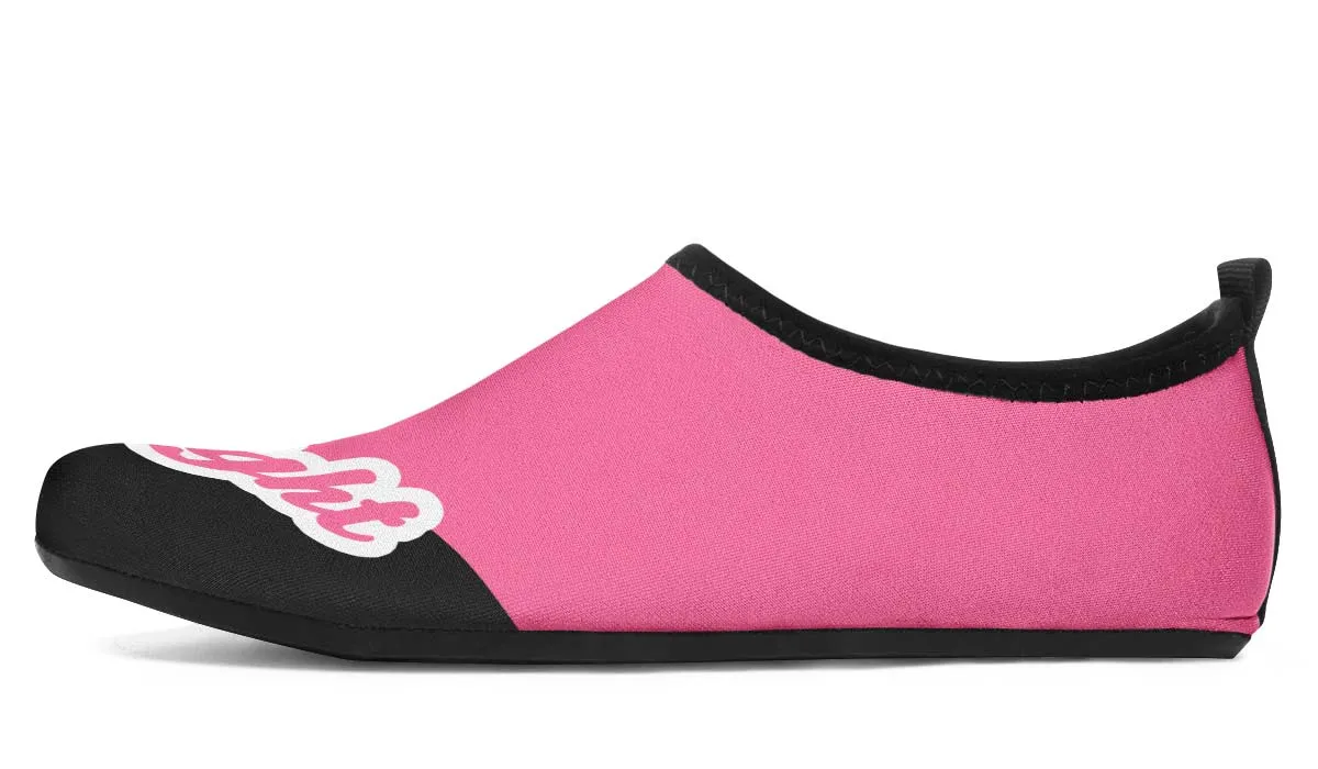 Fight Breast Cancer Aqua Barefoot Shoes