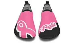 Fight Breast Cancer Aqua Barefoot Shoes