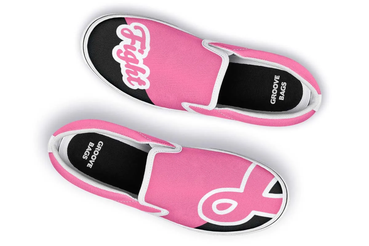 Fight Breast Cancer Slip-On Shoes