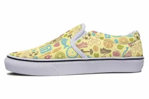 Fitness Training Pattern Slip-On Shoes