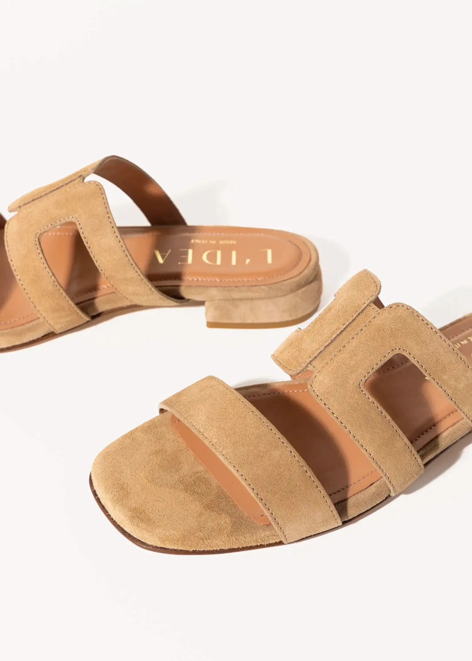 Flat Suede Sandal
