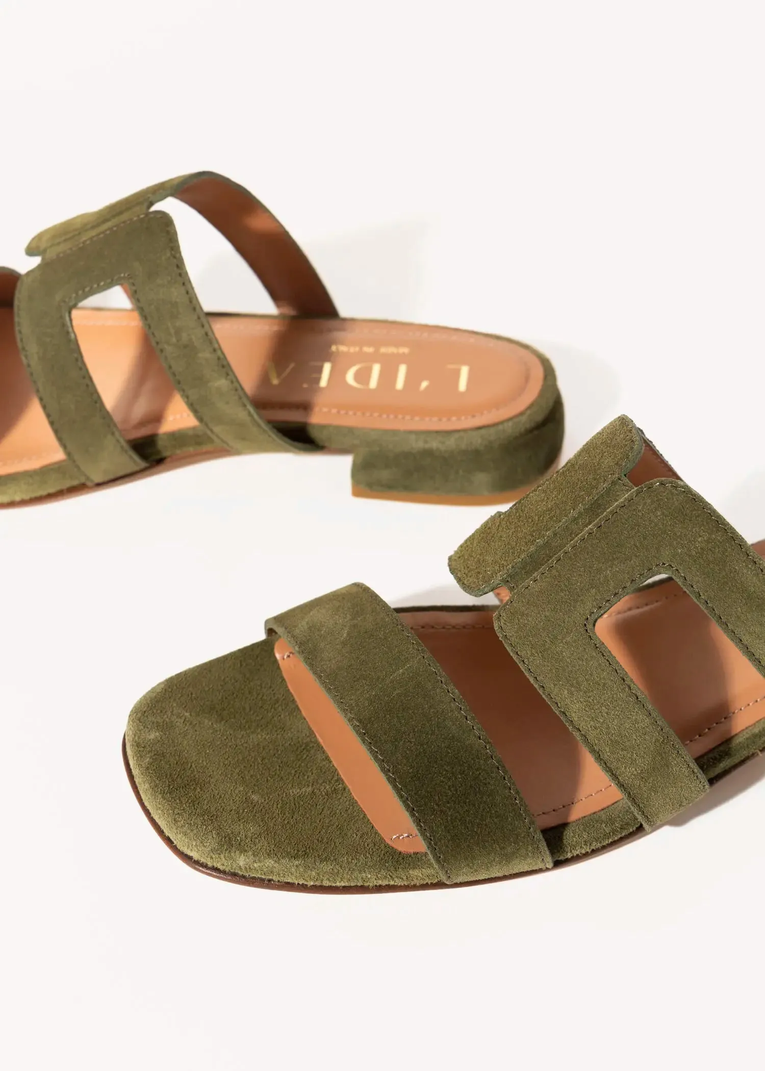 Flat Suede Sandal