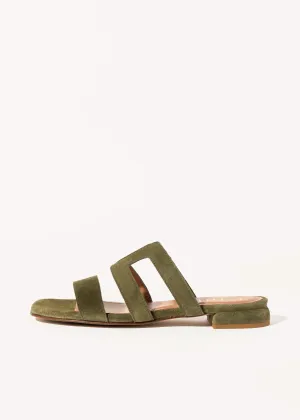 Flat Suede Sandal